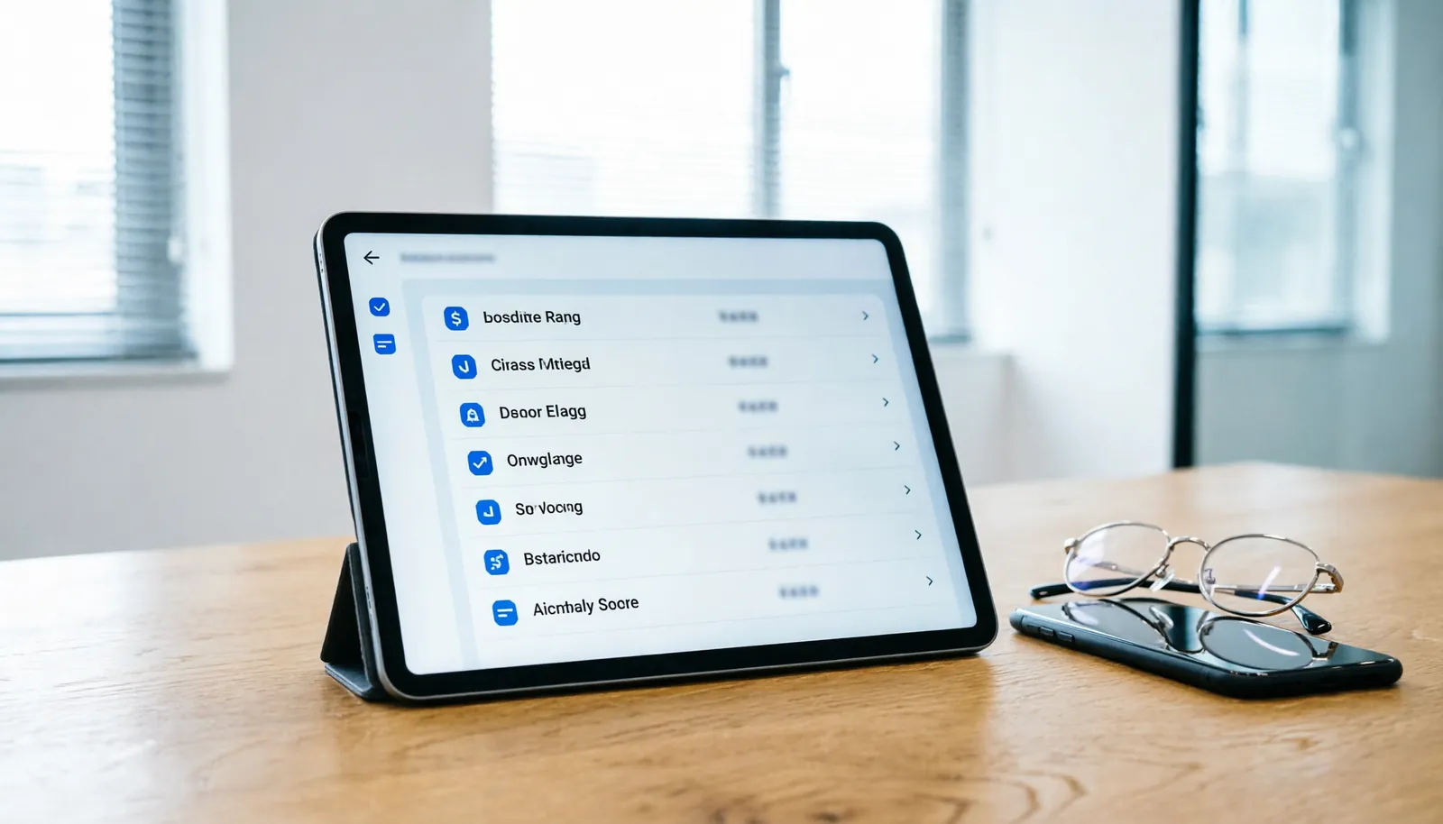 A digital interface on a tablet screen showing efficient operations for a dropshipping store.