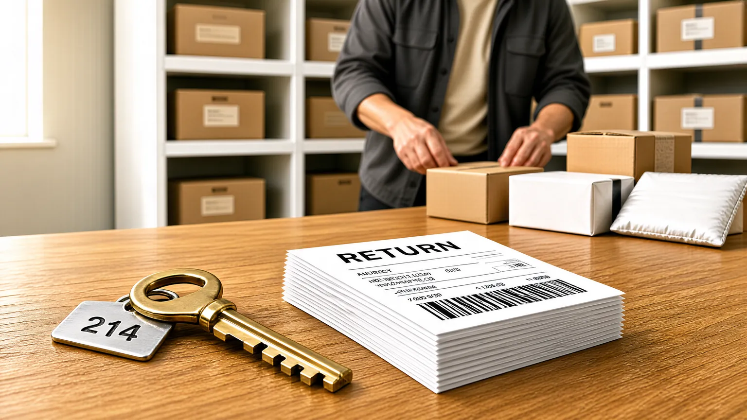 How to Hide Supplier Address on Shipping Labels for Dropshipping 2 A P.O. box key and return labels used for managing dropshipping returns.